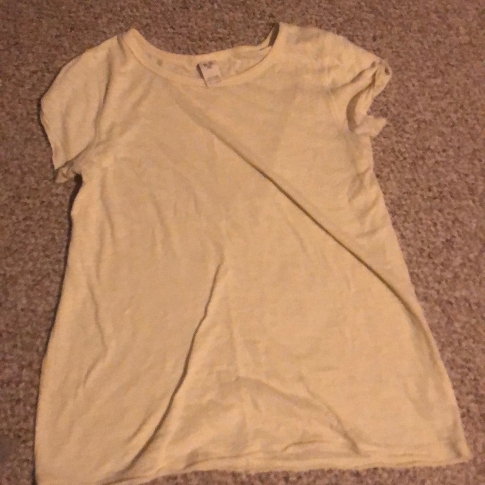 We the Free cap sleeve T-shirt in sunny yellow